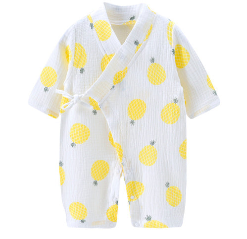 Baby Spring and Autumn Long Sleeve One-piece Printed Monk Clothes