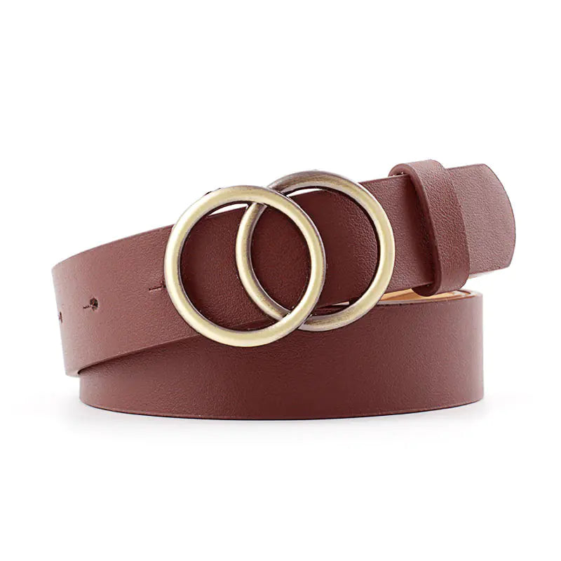 2025 Women's Casual Round Buckle Belt for Jeans & Dresses