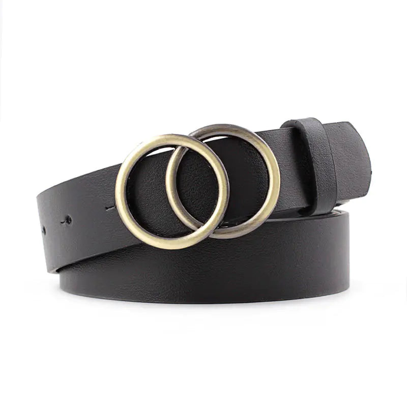 2025 Women's Casual Round Buckle Belt for Jeans & Dresses