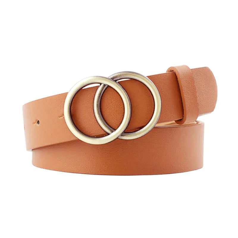 2025 Women's Casual Round Buckle Belt for Jeans & Dresses