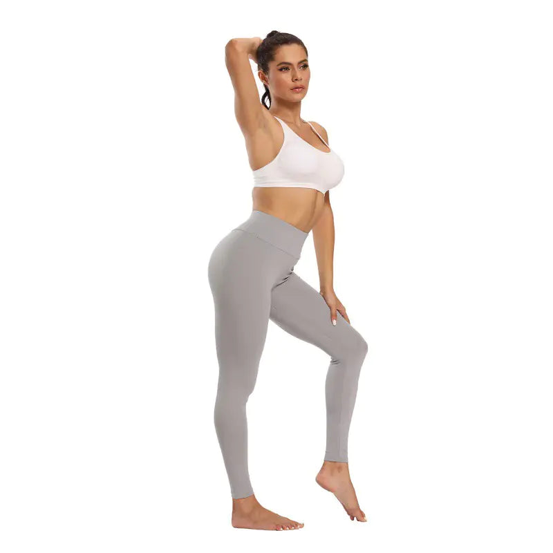 Women's Slim Peach Stitching Yoga Pants Leggings