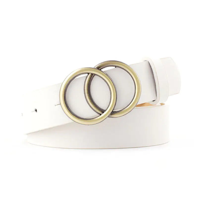 2025 Women's Casual Round Buckle Belt for Jeans & Dresses