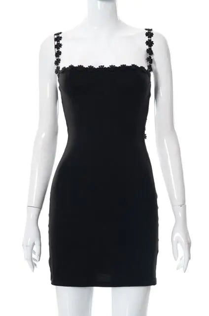 European Style Summer Dress with Ruffled Straps