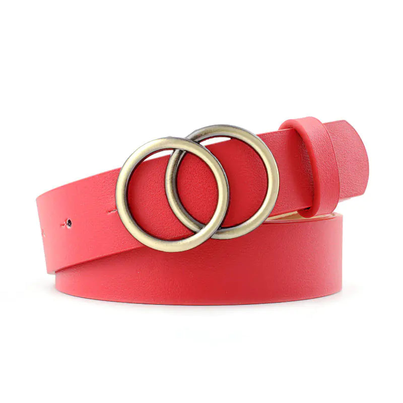2025 Women's Casual Round Buckle Belt for Jeans & Dresses