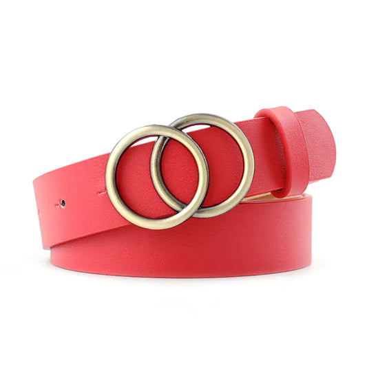 2025 Women's Casual Round Buckle Belt for Jeans & Dresses