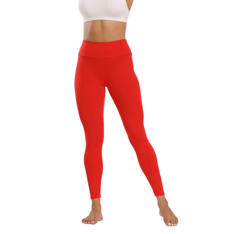 Women's Slim Peach Stitching Yoga Pants Leggings